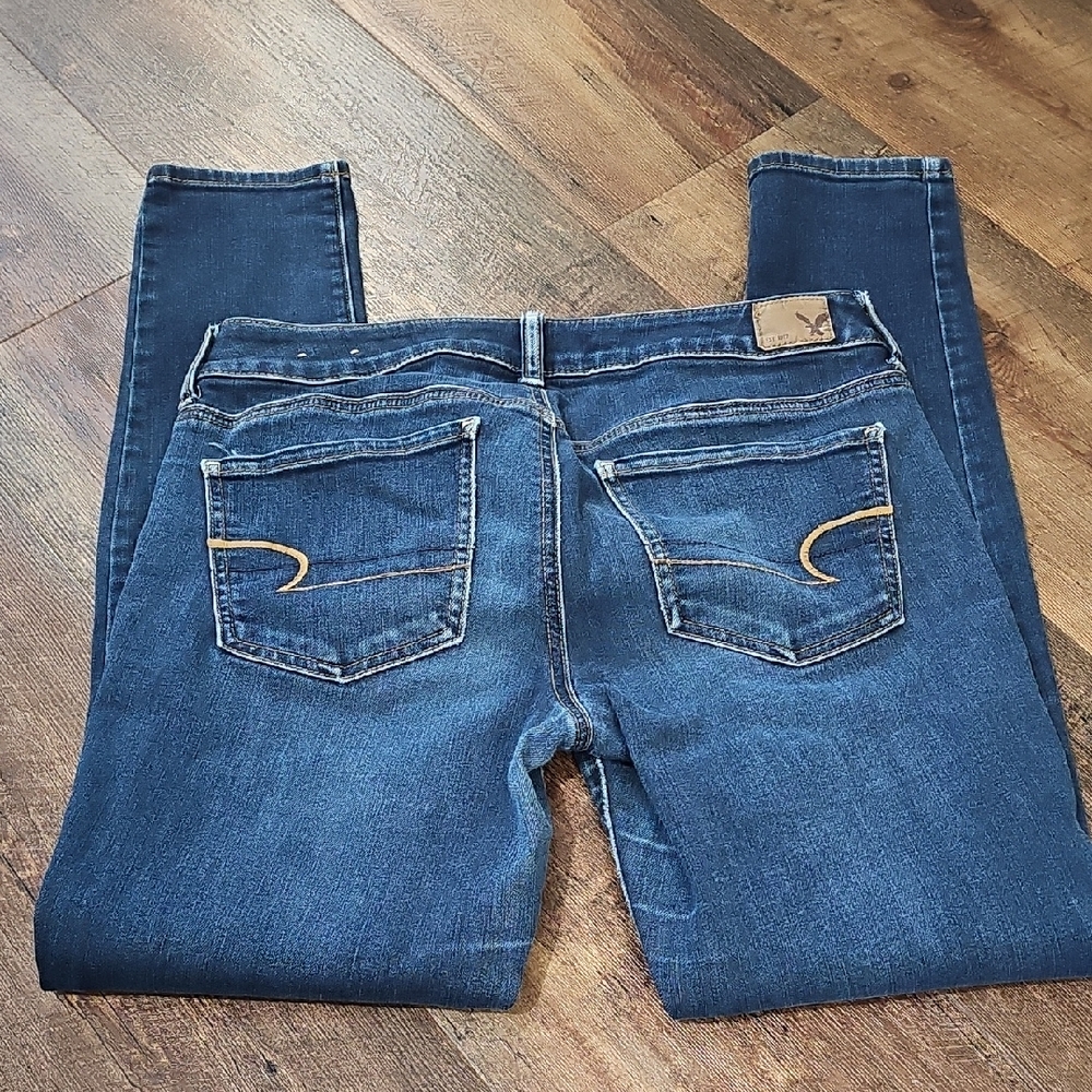 American Eagle Blue Jeans Super Stretch Jeggings Women's Size 6